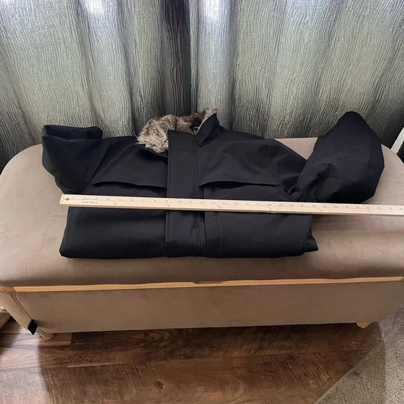 Marc New York Black Jacket with Faux Fur Collar Size M - Picture 8 of 12